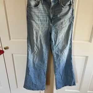 Women's Light Blue Flared Jeans